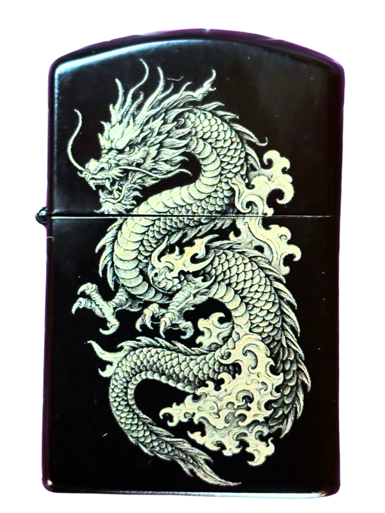 Gravure sur briquet réalisé avec la xTool F2