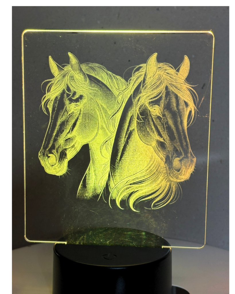 Veilleuse gravée avec la xTool F1 Ultra